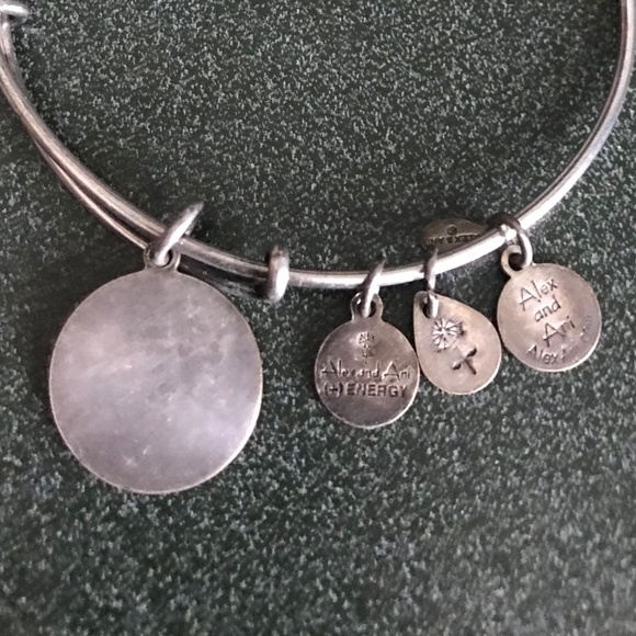 Alex and Ani Silver Expandable Wire Bracelet Taurus - Picture 12 of 16